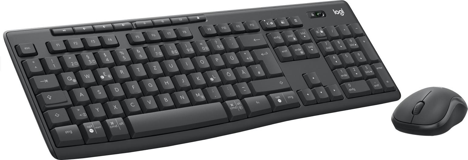 Logitech MK370 Combo for Business Tastatur- und Maus-Set Bluetooth LE QWERTZ Graphite
