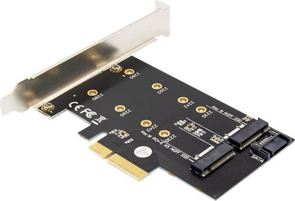 Digitus DS-33170 M.2 NGFF/NVMe SSD PCIe 3.0 x4 Add-On Karte Schwarz