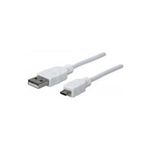 Kabel MANHATTAN USB 2.0 A-St. > micro-B-St. 1,0m [wh] (323987)