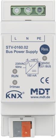 MDT STV-0160.02 Busspannungsversorgung, 2TE, REG, 160mA (STV-0160.02)
