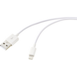 Renkforce USB-Kabel USB 2.0 USB-A Stecker, Apple Lightning Stecker 1.00 m Weiß RF-6857548 (RF-6857548)