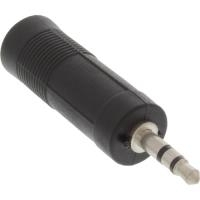 InLine® Audio Adapter, 3,5mm Klinke Stecker Stereo an 6,3mm Klinke Buchse Stereo (99303)