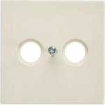 Jung Abdeckung TV-, Radio-Steckdose LS 990, LS design, LS plus Creme-Weiß LS 990 TV (LS 990 TV)
