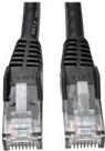 EATON TRIPPLITE Cat6 Gigabit Snagless Molded UTP Ethernet Cable RJ45 M/M Black 25ft. 7,62m (N201-025-BK)