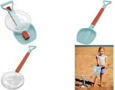 SCHILDKRÖT 2in1 Beachtoy-Set, rot / blau Strand- und Sandspielzeug-Set bestehend aus einer Schaufel - 1 Stück (970248)