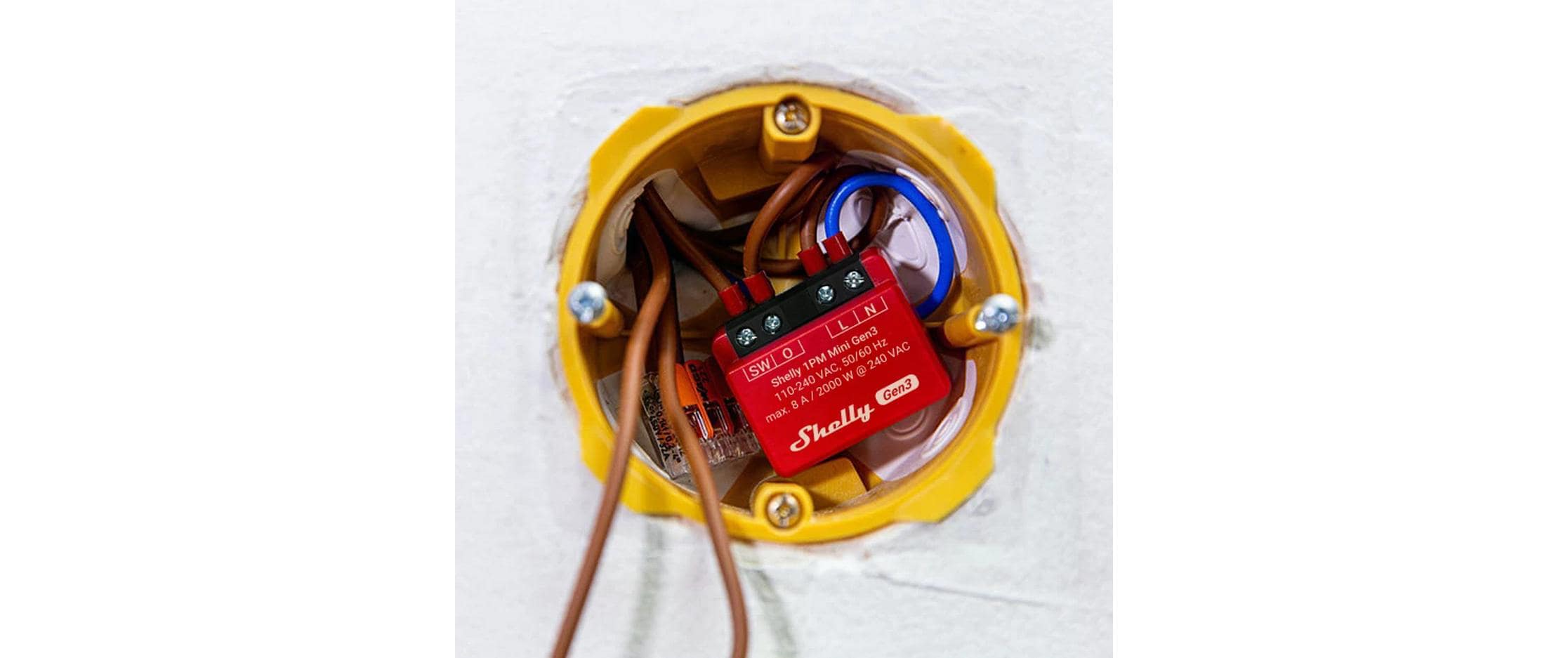 Shelly Plus 1PM Mini Gen3 Schaltaktor 8 A WLAN Bluetooth