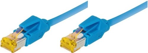 Patchkabel S/FTP, PiMF, Cat 6a, blau, 3.0 m Für 10 Gigabit/s, halogenfrei, mit Draka-Kabel und Hirosesteckern TM31 (bisherige Bezeichnung S/STP) (72203B)