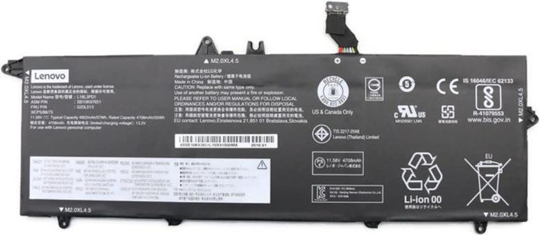 Lenovo Battery 3 Cell Internal 57Wh, LiIon (5B10W13878)