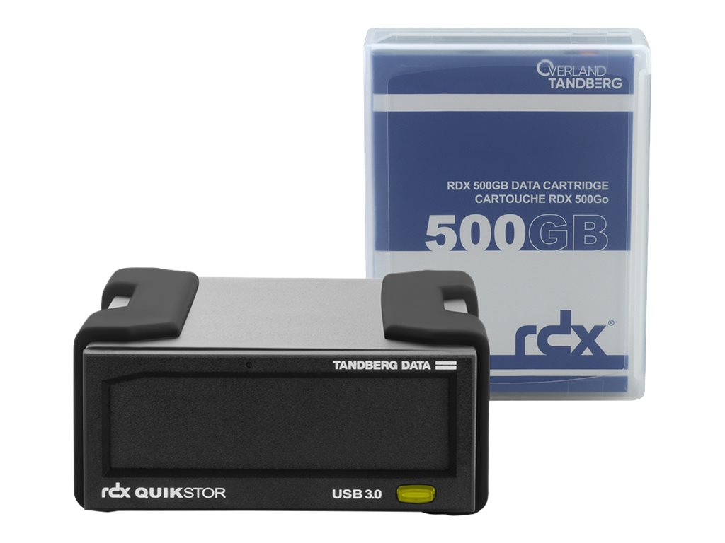 Overland-Tandberg RDX QuikStor 500 GB USB 3.0 Schwarz