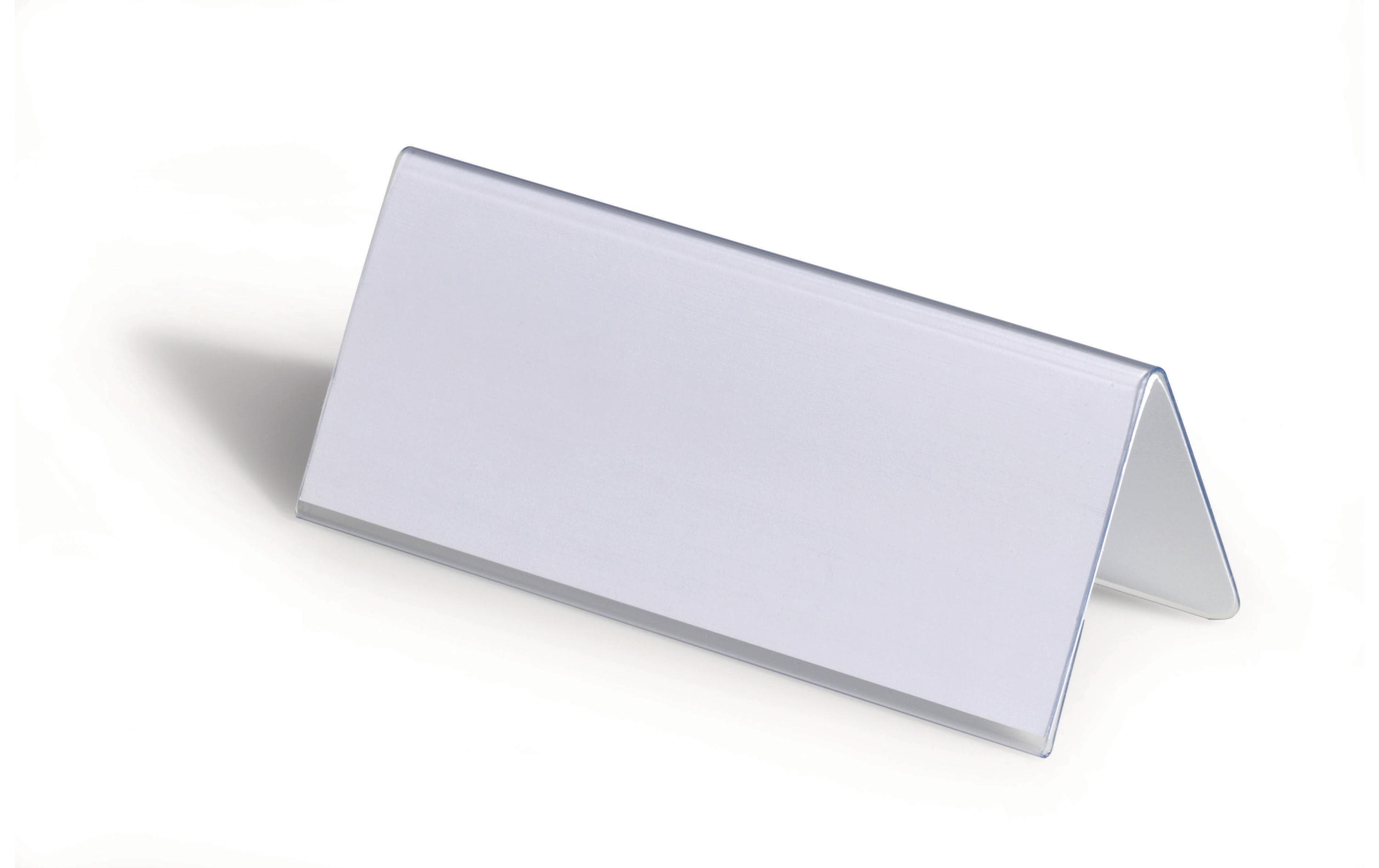 DURABLE Tischaufsteller Dachaufsteller 61/122 x 150 mm Transparent 25 Stück