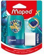 Maped Radierer-Spitzer-Kombi DRAGON Doppel-Spitzdose & Radierer in einem, Radierer & Spitzdose - 1 Stück (049224)