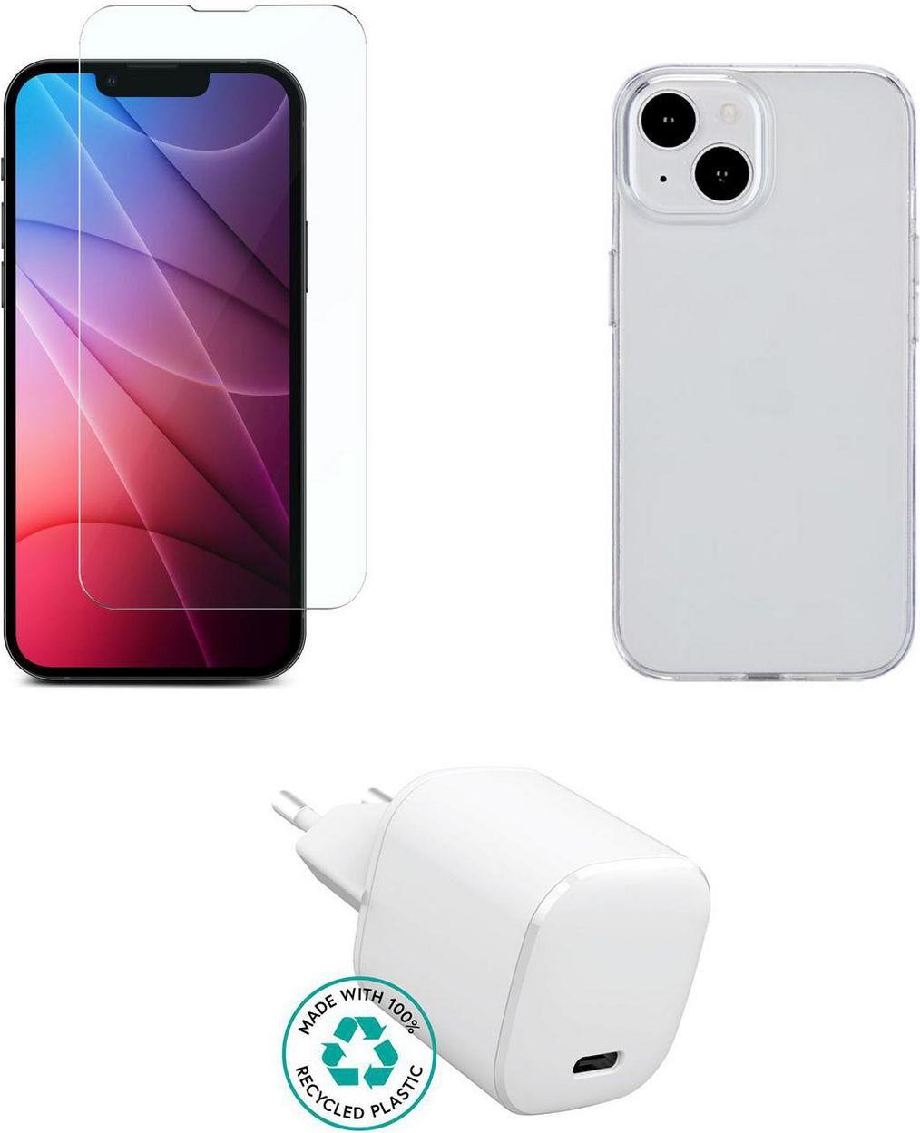 eSTUFF Kit for iPhone 15 Pro. Charger Cover Glass. Brown (ES-KIT-IPH15PRO)