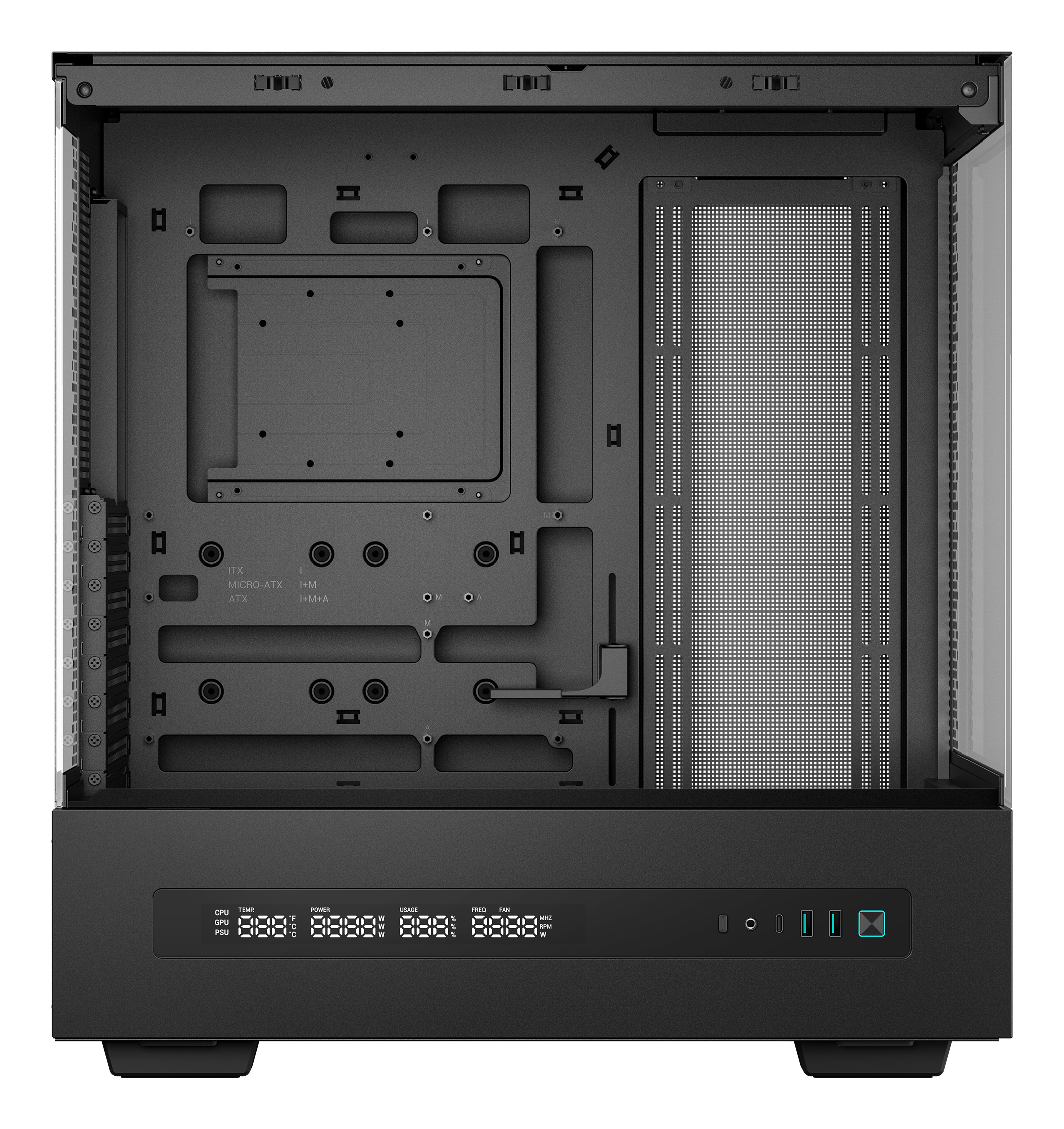 DeepCool CH690 DIGITAL Mid-Tower ATX Schwarz