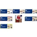 TORK Xpressnap Spender-Servietten, 213 x 165 mm, bordeaux System: N4, 2-lagig, Qualität: Premium, 1/2 Falz, - 1 Stück (18960)