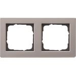 GIRA 021233 Abdeckrahmen 2f Gira E2 Edelstahl (21233)