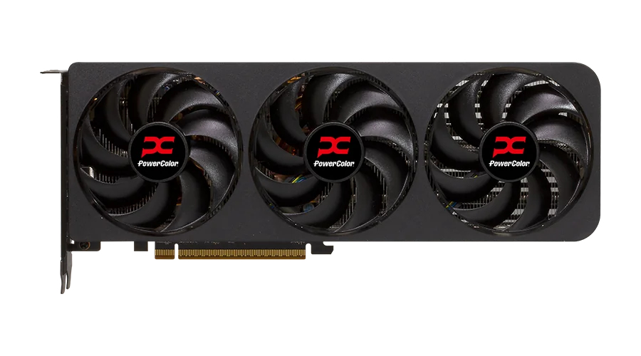 PowerColor Reaper Radeon RX 9070 GRE 12 GB GDDR6 Grafikkarte Schwarz/Rot