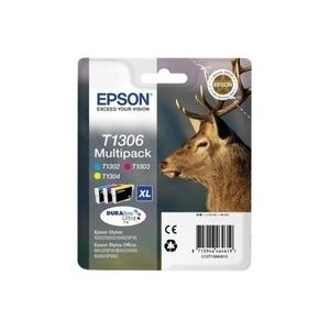 Epson T1306 Multipack 3er-Pack 30,3 ml XL Gelb, Cyan, Magenta C13T13064022