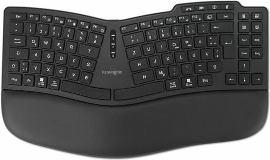 Kensington KB675 EQ TKL Ergo Wireless Tastatur (Rechargeable) - German, K75491DE (K75491DE)