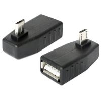 Delock Adapter USB micro-B Stecker > USB 2.0-A Buchse OTG 270° gewinkelt (65473)