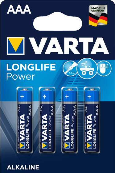 Varta Longlife Power AAA Alkaline Batterien 1,5 V 40 Stück Blau Mehrfarbig