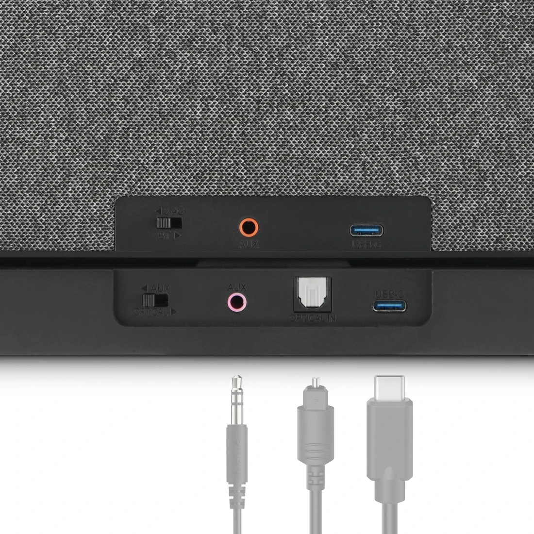 Hama 00221849 Stereo Lautsprecher Schwarz, Grau