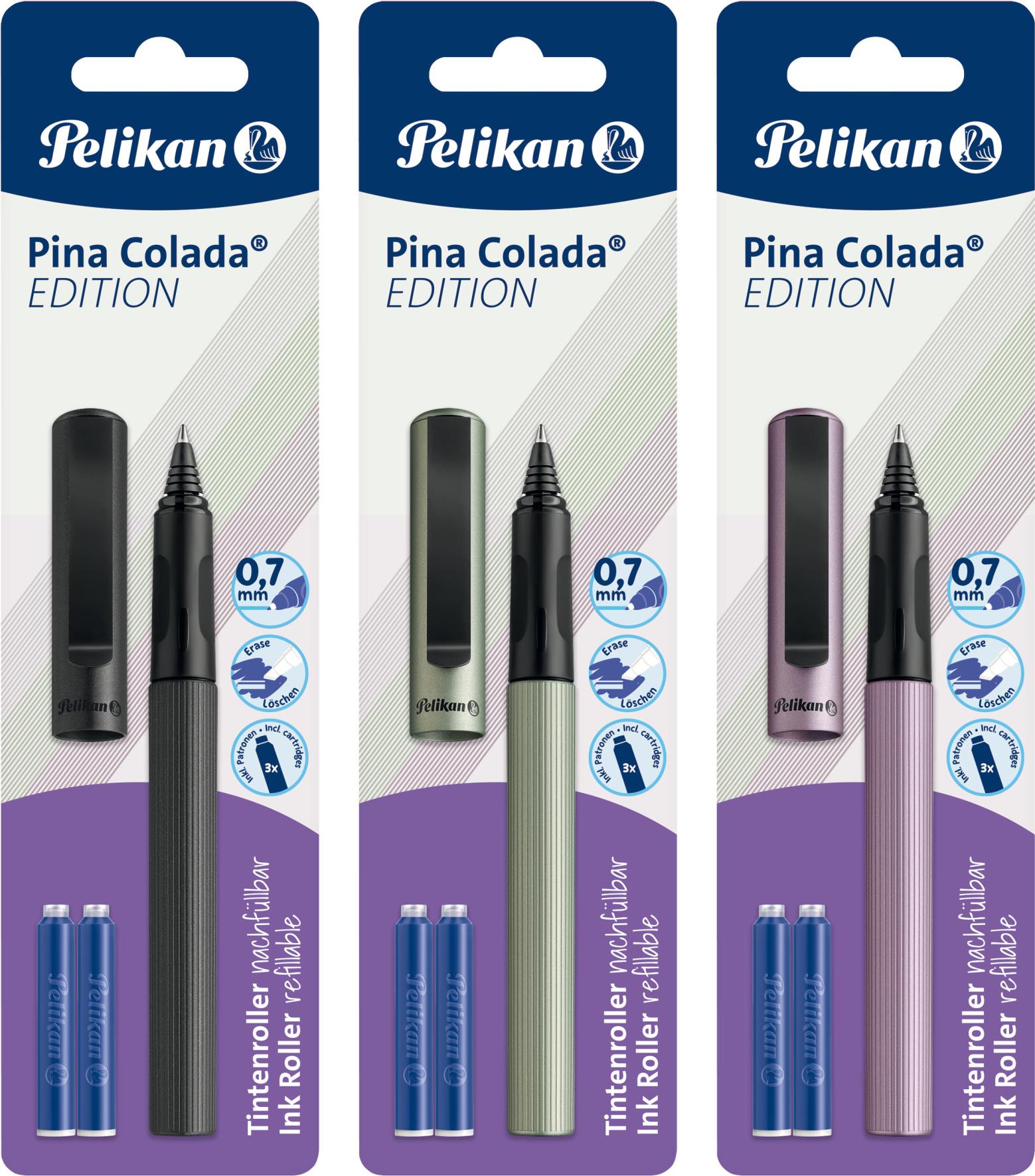 Pelikan Pina Colada Edition. Bauart: Stick Pen, Produktfarbe: Gemischte Farben, Schreibfarben: Blau. Verpackungsart: Sichtverpackung, Menge pro Packung: 1 Stück(e) (824422)