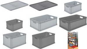 keeeper Aufbewahrungsbox "robert", 64 Liter, nordic-grey Tragkraft: 30 kg, lebensmittelecht, säure- und - 1 Stück (1088613000000)