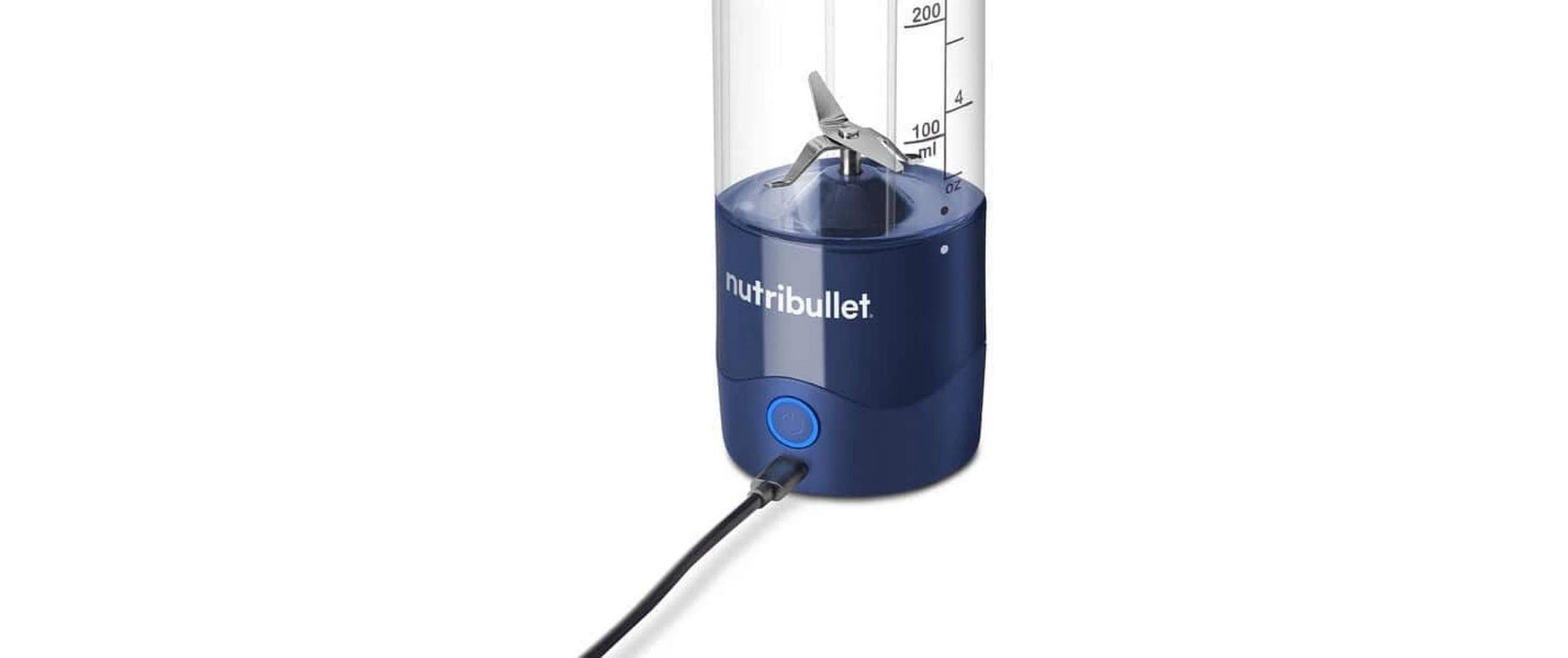 NutriBullet Portable NBP003NBL tragbarer Standmixer 0,475 l Mitternachtsblau