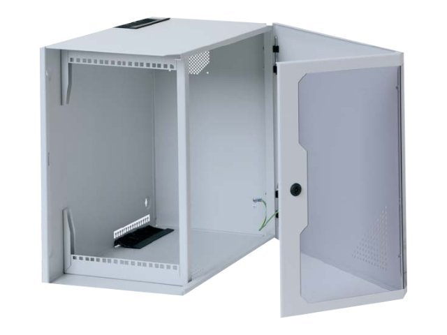 apraNET VARI 2000 Wandschrank 6 HE 19" Hellgrau, RAL 7035
