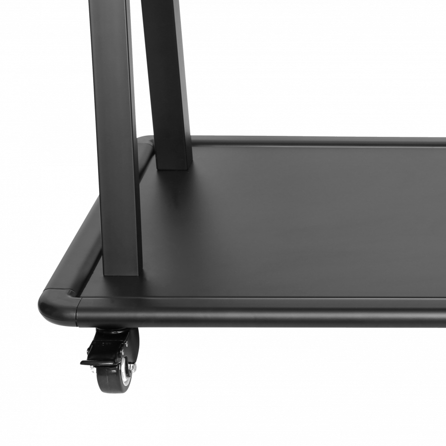 V7 TVCART3 Displaywagen für 60"–105" Displays 150 kg Traglast Schwarz