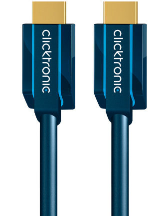 ClickTronic Casual Series HDMI-Kabel mit Ethernet 15 m Blau