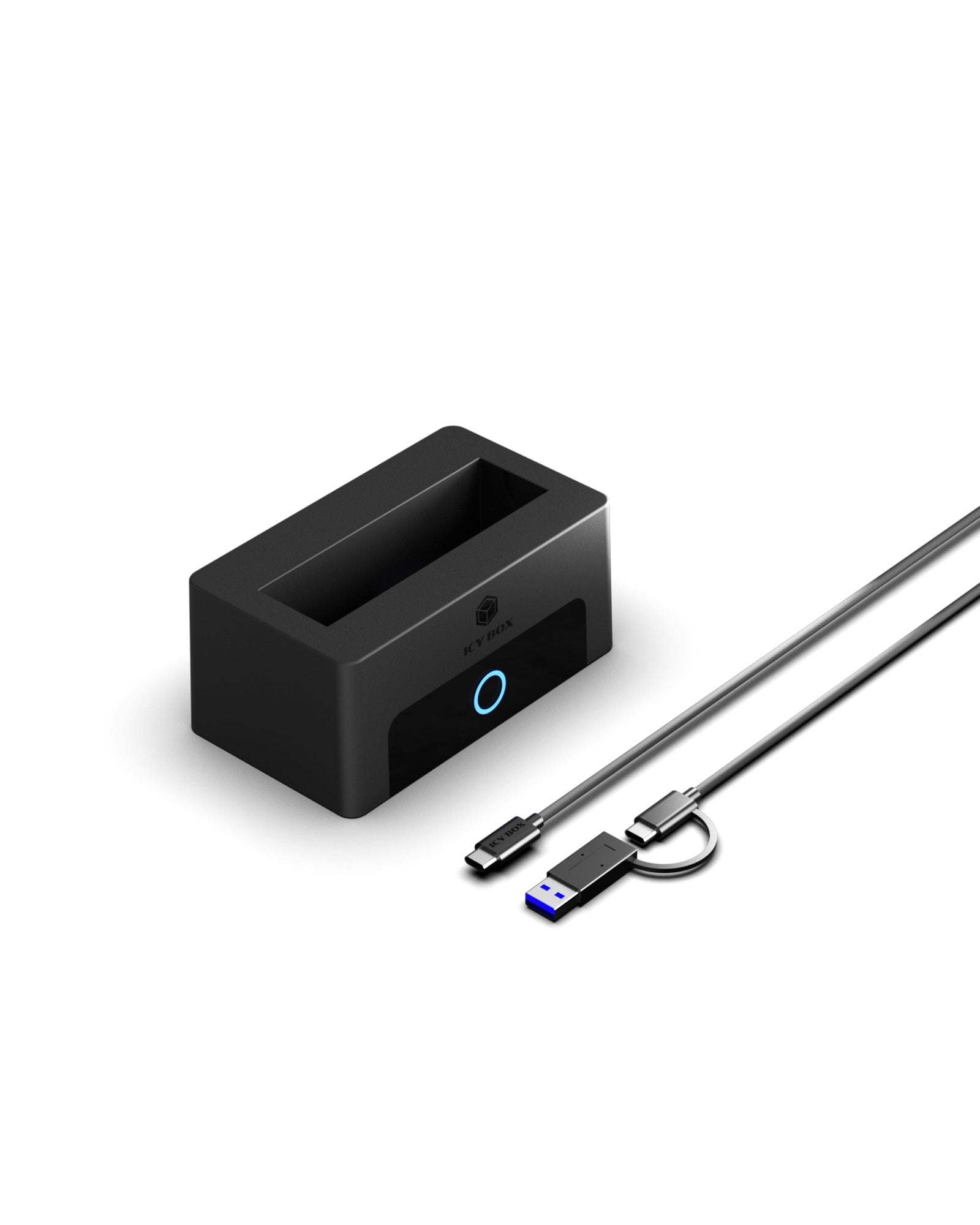 ICY BOX IB-1123M-CU31 Dockingstation USB 3.2 Gen 2 Type-C Schwarz