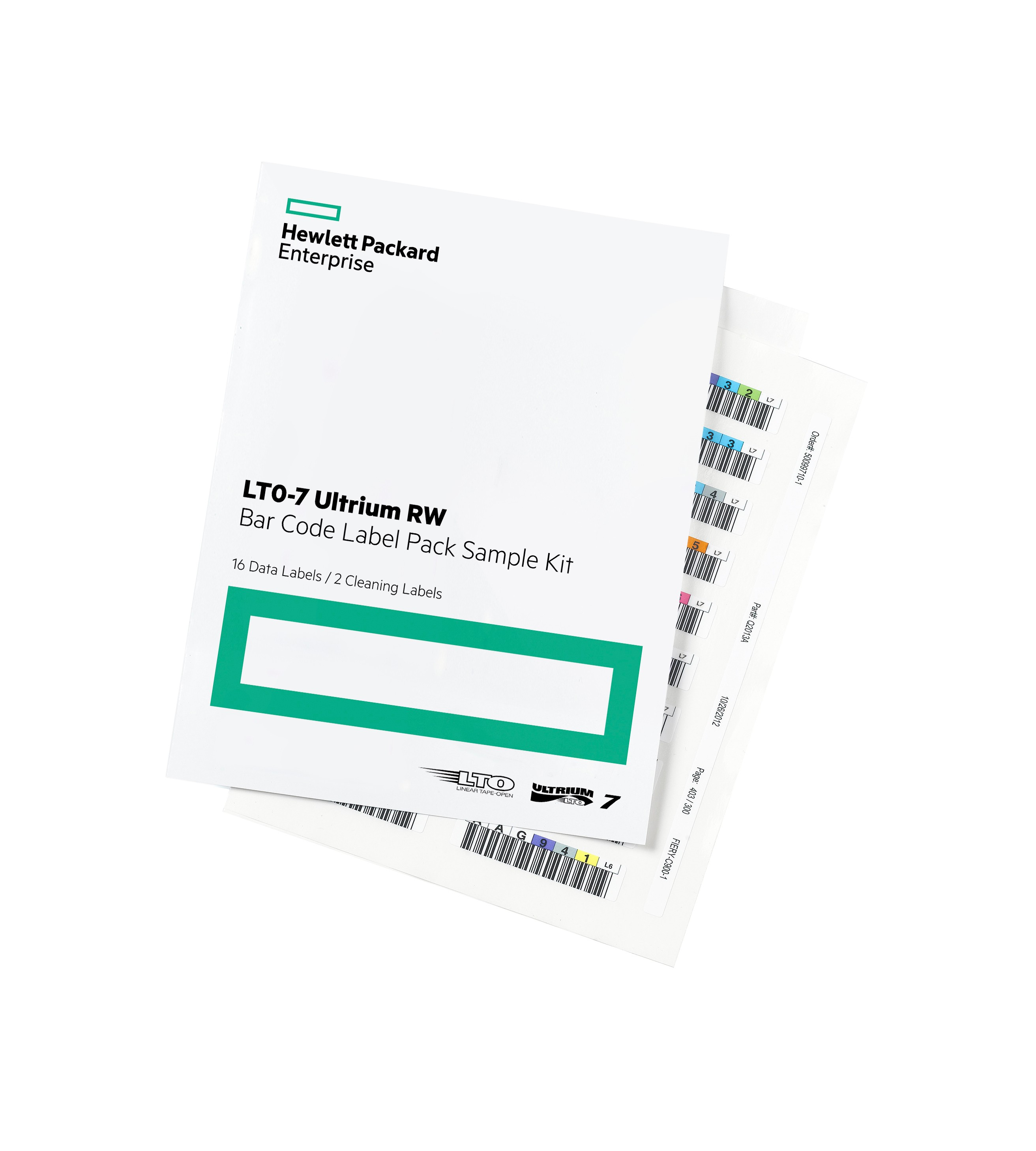 HPE LTO-7 Ultrium RW Strichcode-Etiketten-Pack (Q2014A), Schwarz/Weiß