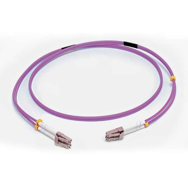 C2G OM4 LC/LC LSZH Glasfaser-Patchkabel Duplex 50/125 µm 2 m Violett
