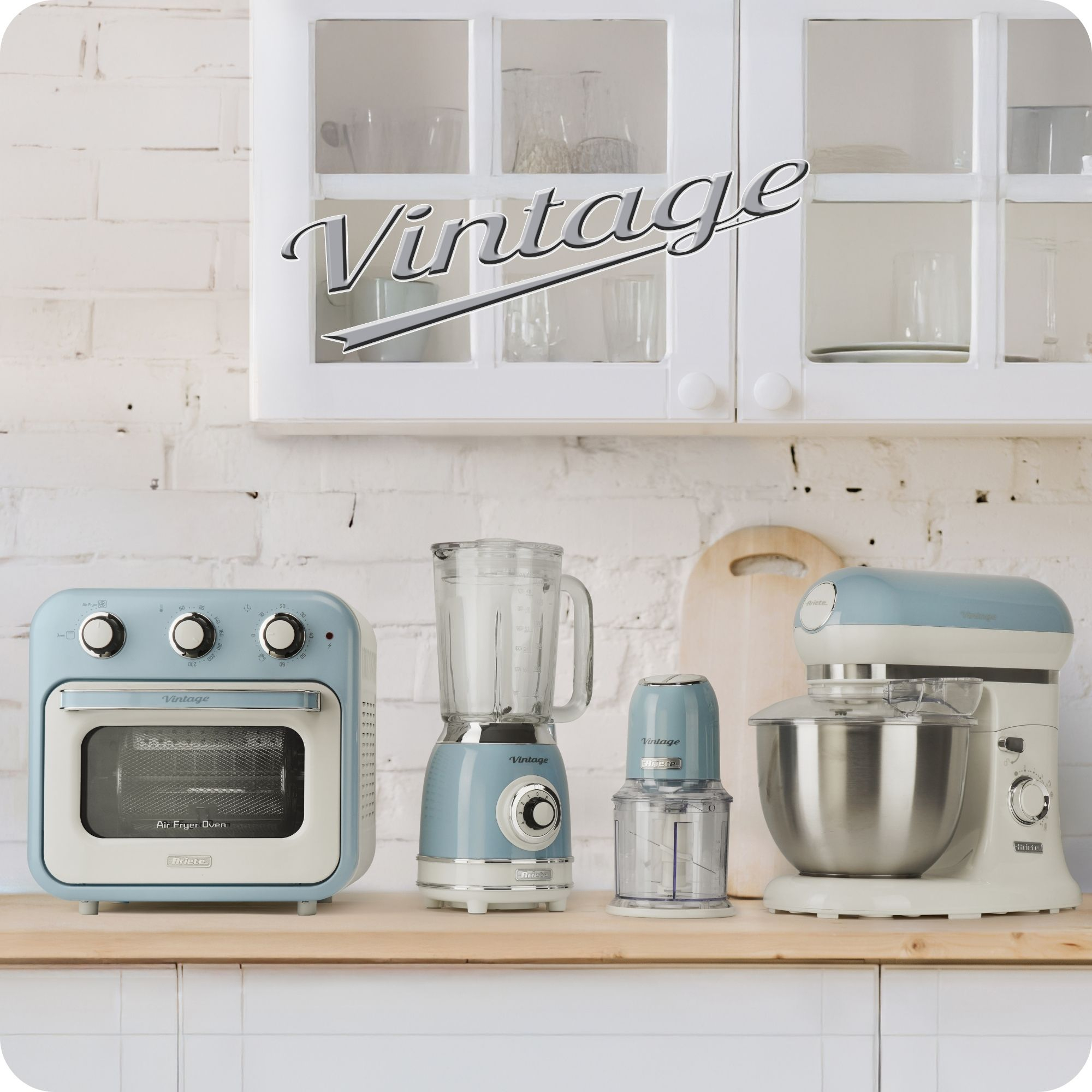 Ariete Vintage Line 1781BL Multifunktions-Küchenmaschine 2,1 l 1000 W Blau