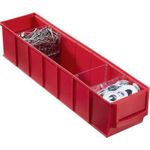 Allit Lagersichtbox ProfiPlus ShelfBox 400S Rot Rot (L x B x H) 91 x 400 x 81 mm (456541)