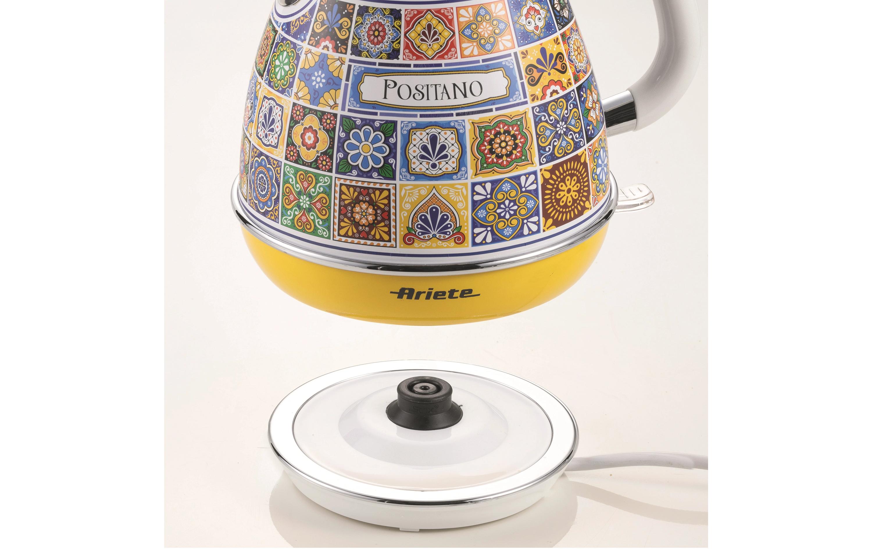 Ariete Vintage Wasserkocher Positano 1,7 l 2200 W Blau, Gelb