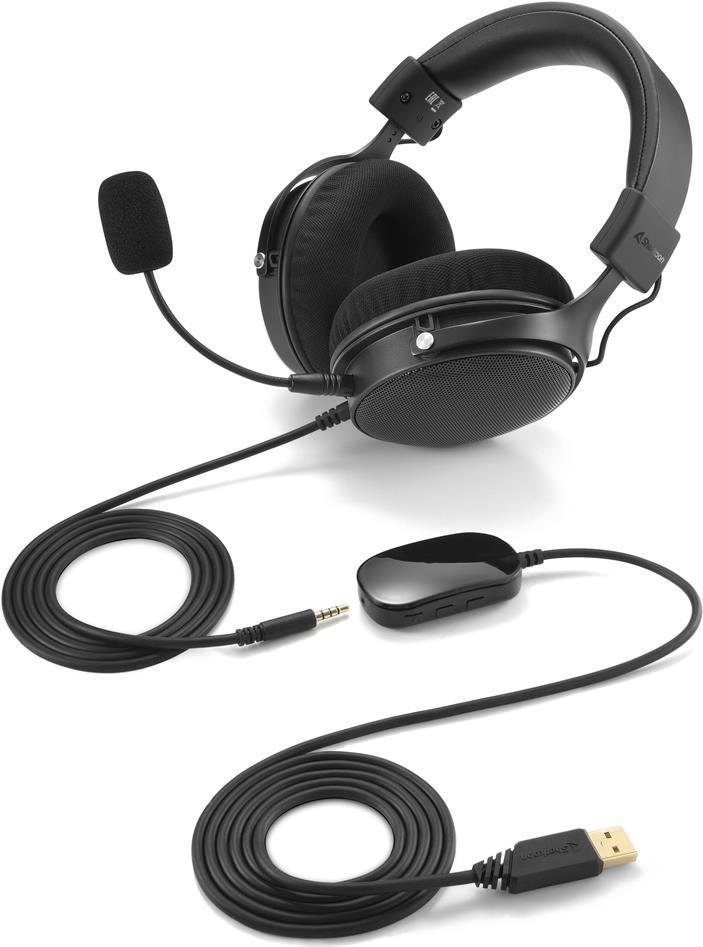 Sharkoon B2 Kopfhörer Verkabelt Kopfband Gaming Schwarz (4044951034192)