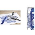 EBERHARD FABER Gelschreiber Erase it!, blau Strichstärke: 0,7 mm, nachfüllbar, Schreibfarbe: blau, - 1 Stück (582181)