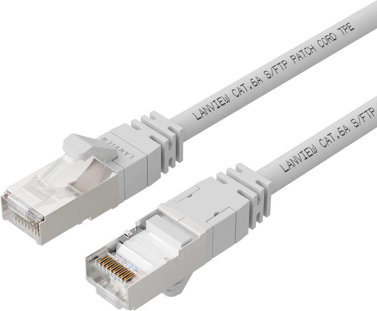 Lanview LV-SFTP6A005W Netzwerkkabel Weiß 0,5 m S/FTP (S-STP) (LV-SFTP6A005W)