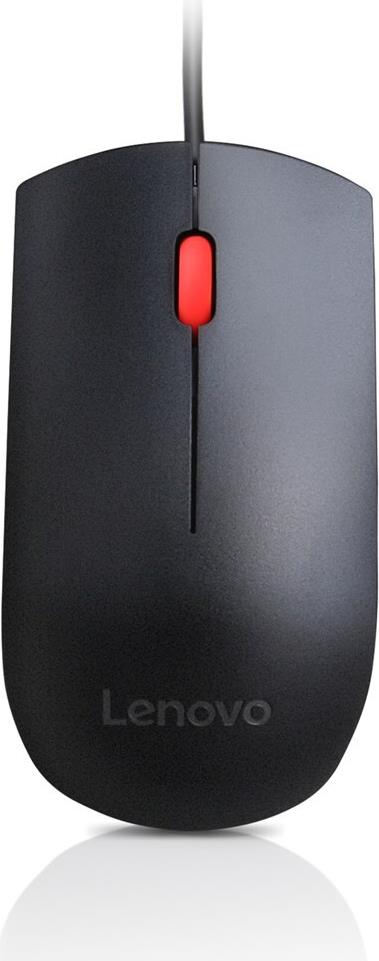 Lenovo Essential USB-Maus Optisch 1600 DPI 3 Tasten Beidhänder Schwarz
