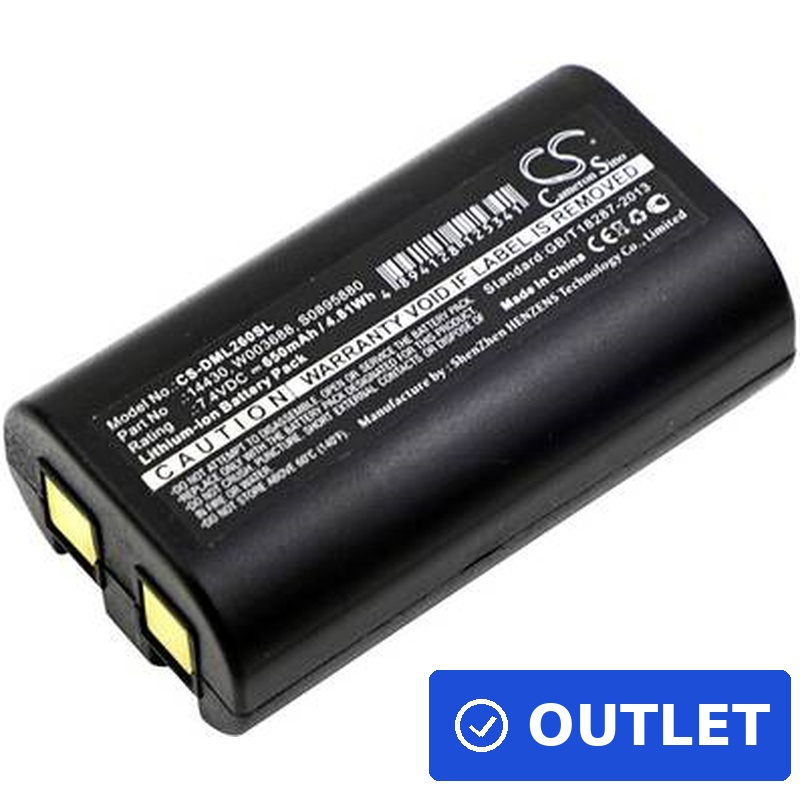 Beltrona Drucker-Akku 7.4 V 650 mAh ersetzt Original-Akku 14430, 1758458, S0895880, S0915380, W003688 BELDML260SL (BELDML260SL) (geöffnet)