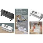 Fellowes Tisch-Steckdosenleiste Power Desk 2, Typ E, schwarz (100137184)