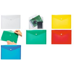 HERMA Dokumententasche, PP, DIN A5, farbig sortiert Format: 250 x 180 mm, mit Druckknopf-Verschluss - 1 Stück (20050)