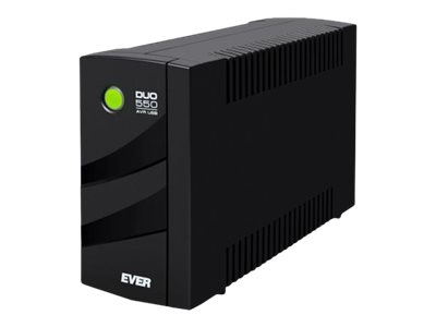EVER DUO 550 PL AVR USB USV 330 W/550 VA Line-Interactive Schwarz