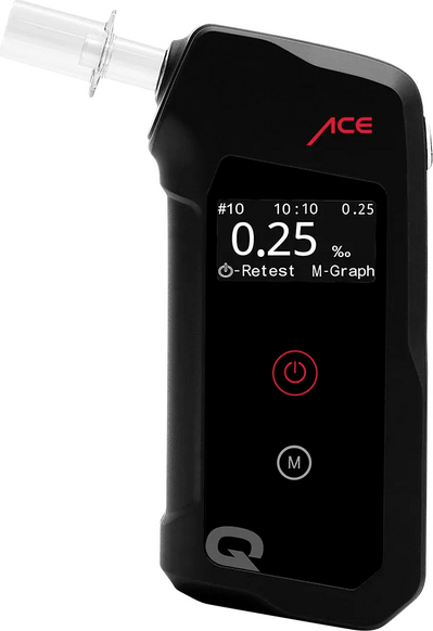 ACE Alkoholtester Schwarz 0.00 bis 5.00 ‰ (ACE Q)