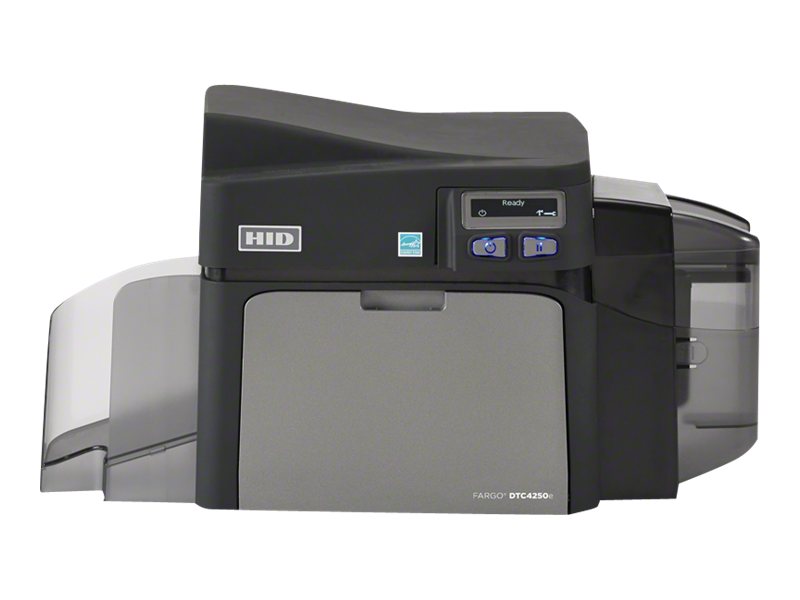 HID Fargo DTC 4250e Kartendrucker 300 dpi Duplex USB 2.0 LAN Schwarz, Grau