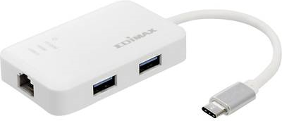 Edimax EU 4308 Netzwerkadapter USB C 3,1 Gigabit Ethernet x 1 USB3.0 x 3 (EU 4308)  - Onlineshop JACOB Elektronik