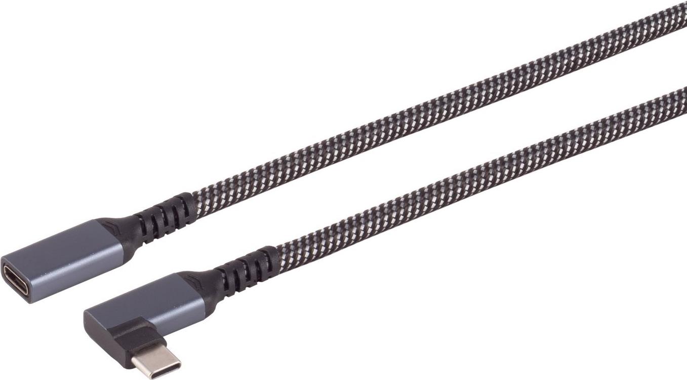 S-Conn 14-74016 USB Kabel 1,5 m USB 3.2 Gen 2 (3.1 Gen 2) USB C Schwarz - Weiß (14-74016)