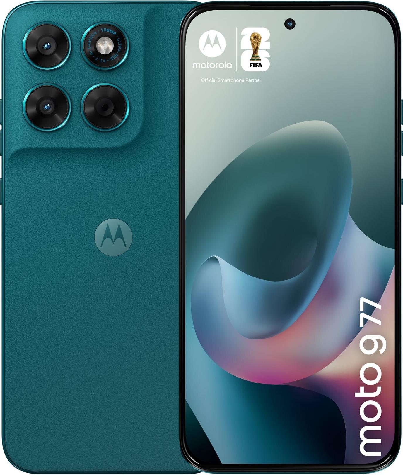 Motorola Moto G77 6.8" OLED 256 GB 8 GB RAM Pantone schattiertes Fichtenholz